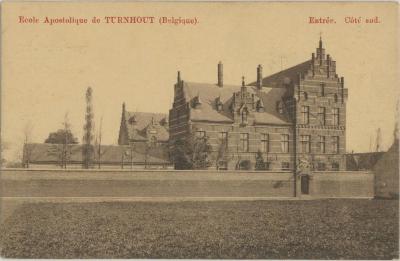 Ecole Apostolique de Turnhout (Belgique). - Entrée. Coté sud.