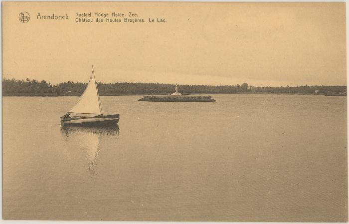 Arendonck. Kasteel Hooge Heide. Zee. Château des Hautes Bruyères. Le Lac.