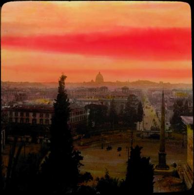 Rome: coucher de soleil au Pine[io]