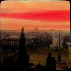 Rome: coucher de soleil au Pine[io]